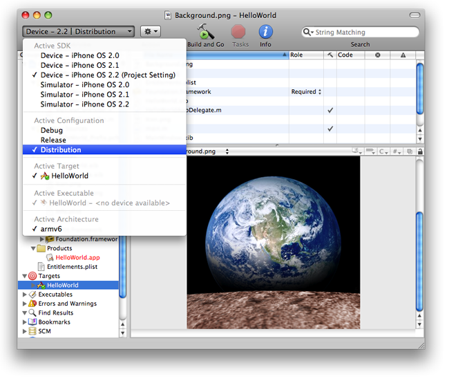 Select Active Configuration